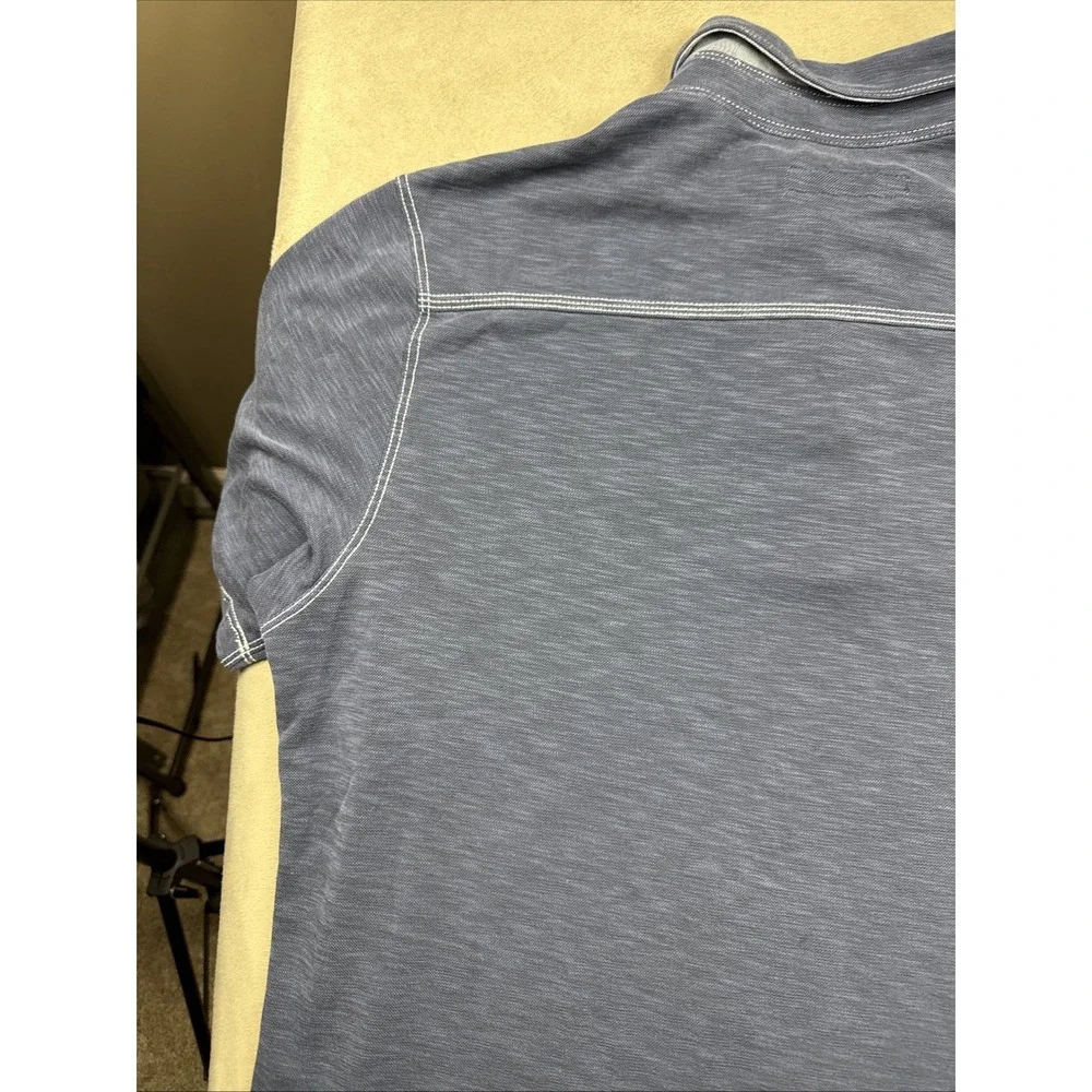 Tommy Bahama Polo Shirt Mens Med Heather Blue Performance Modal Blend - Picture 15 of 16